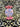 Candy vase - fersken/lilla/pink set fra en anden vinkel