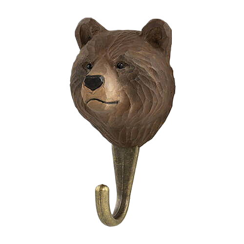 Brunbjørn knage — Hook Brown Bear fra Wildlife Garden