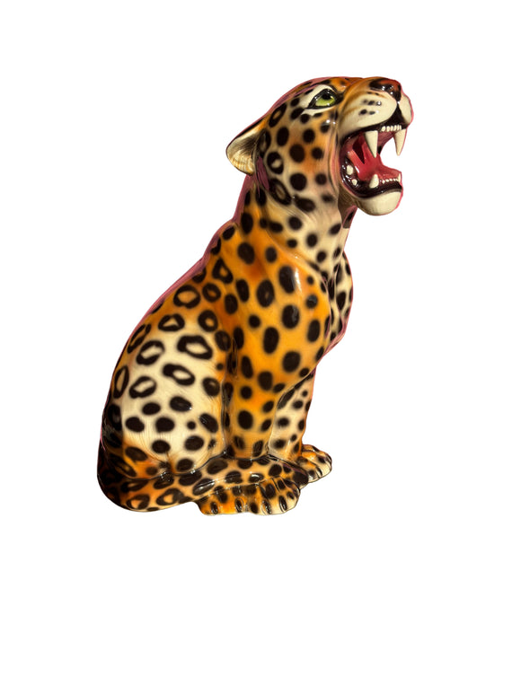 Leopard - porcelænsfigur 45 cm