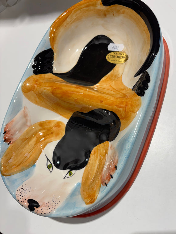 Hunde skål - dobbelt detalje
