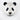 Panda vægvase