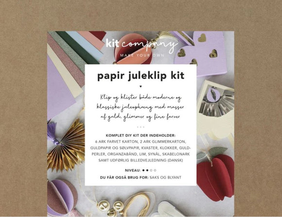 Papir juleklip kit - Kit Company - unik boligindretning