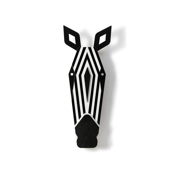 Zebra maske - vægdekoration fra Umasqu - unik boligindretning