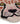 Pink leopardhoved tæppe detalje