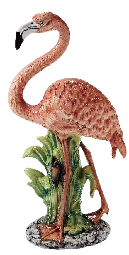 Flamingo - porcelænsfigur 85 cm fra Selected by dims studio – som blikfang i hjemmet