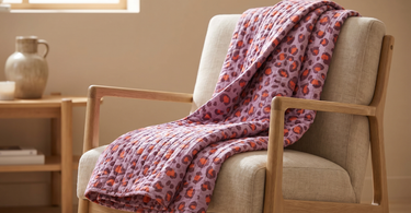 Leopard plaid i bomuld fra EJA