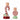Leiani lysestage i keramik, striber fra Bloomingville