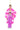 Harry Styles i pink pels ornament i glas fra Cody Foster