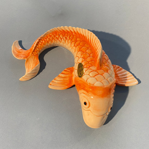 2. sortering - Karpe fisk - stor - ORANGE/RØD - dekorativ figur til hjemmet