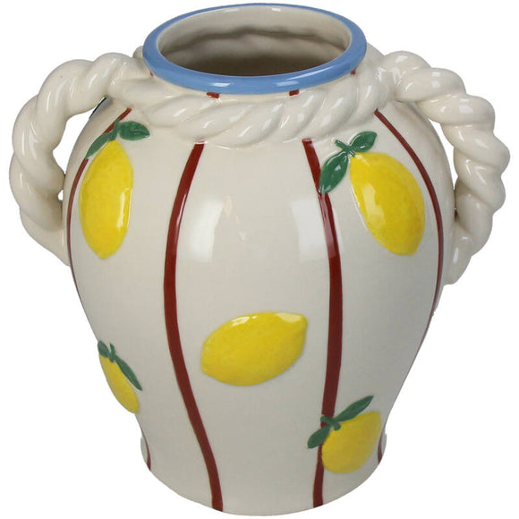 Vase i stentøj med citroner fra Kersten
