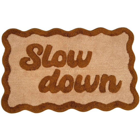 Slow down - måtte fra Kersten - håndlavet tæppe til boligindretning
