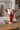 Hummer vase fra Kersten, på teak mid-century sidebord
