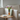 Stor gradient vase fra Klevering på sidebordet med friske blomster