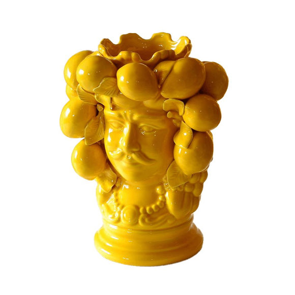 Testa Di Moro vase - Citron mand 30 cm originalbillede