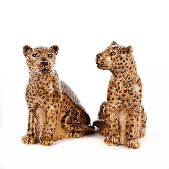Leopard salt & pebersæt fra Quail - unik boligindretning