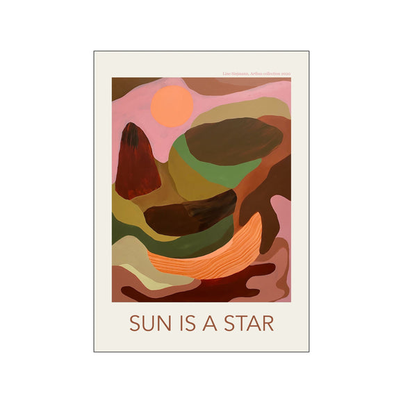 Sun is a Star (nr 23, 1117) fra Arthus x Line Højmann - kunstplakat til væggen
