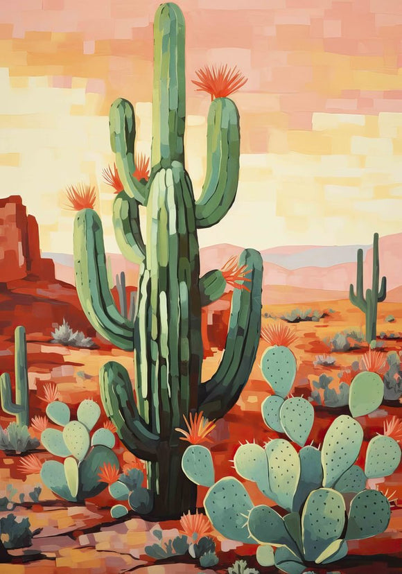 Cactus 01 plakat - flere str. (A20, A150, A1120) fra Atelier Imaginare